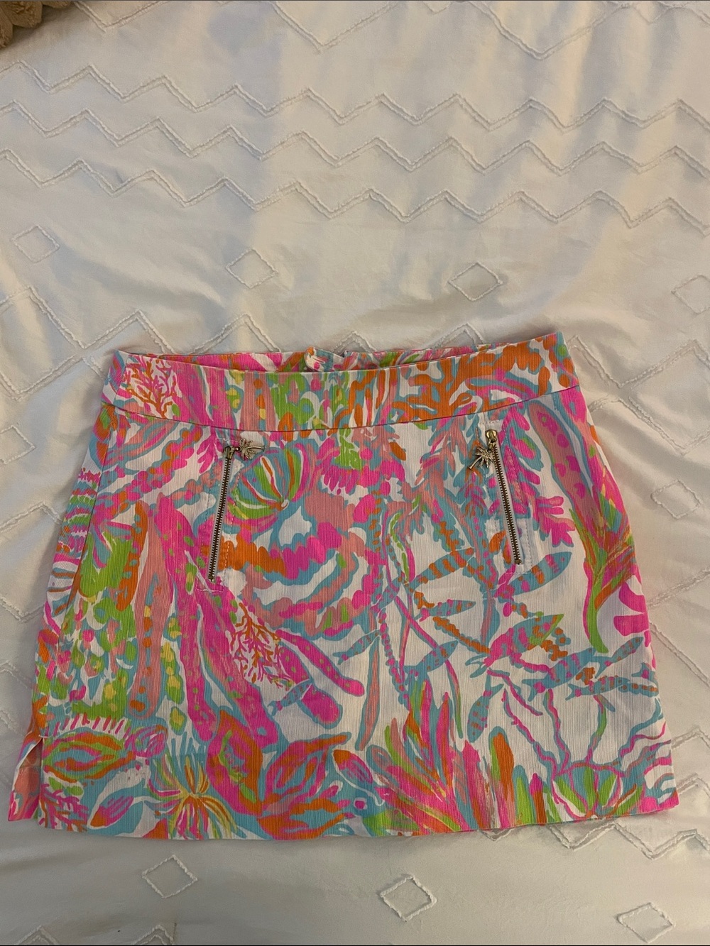Lilly Pulitzer Hot Pink Multi-Color Printed Mini Skort
